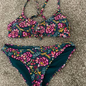 Xhiliration Medium Bikini top and bottom